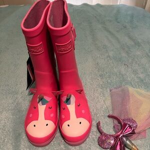 Big girls Joules rain boots